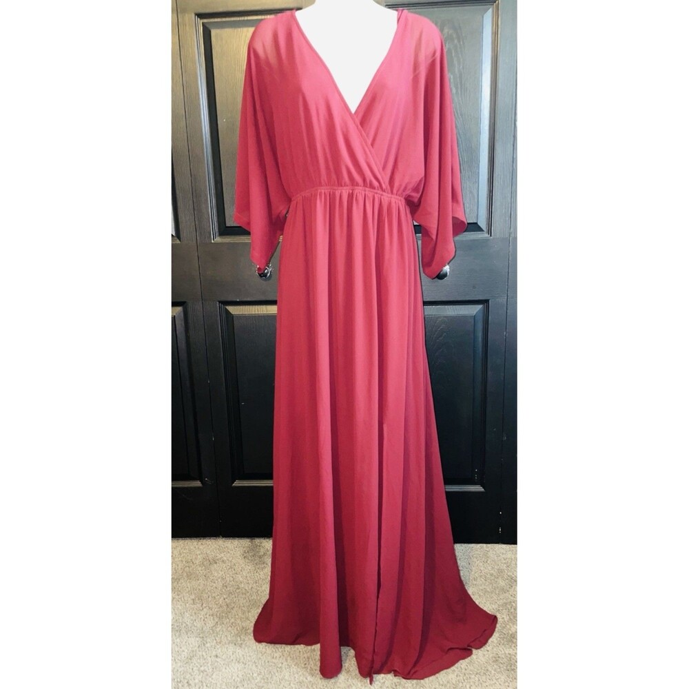 Baltic Born Kia Kimono Maxi Dress Vintage Plum XXL